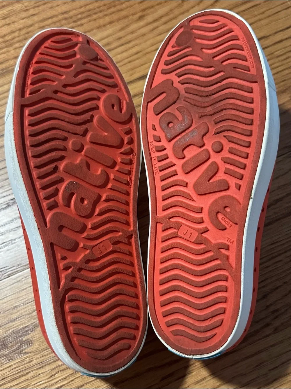 Native Kids Red Minnie Mouse Slip-On Shoes